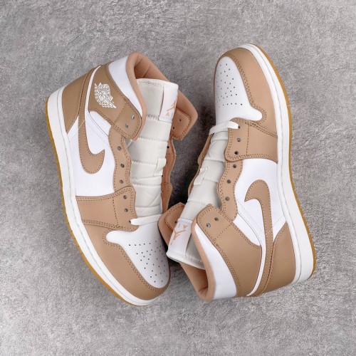 Jordan 1 Mid Tan Gum