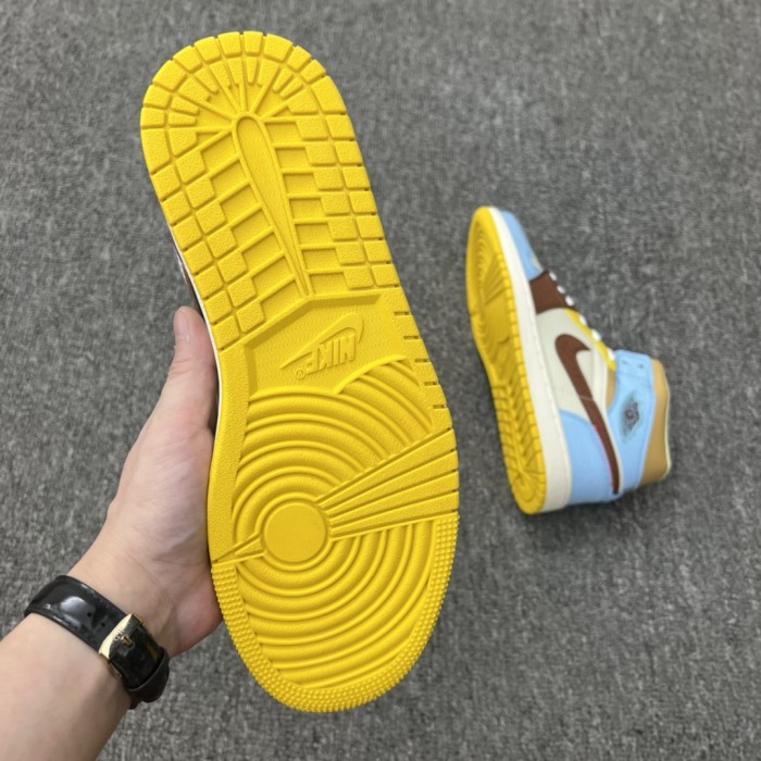 Jordan 1 Mid SE Fearless Maison Chateau Rouge