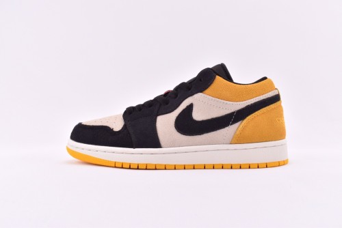 Jordan 1 Low Sail University Gold Black