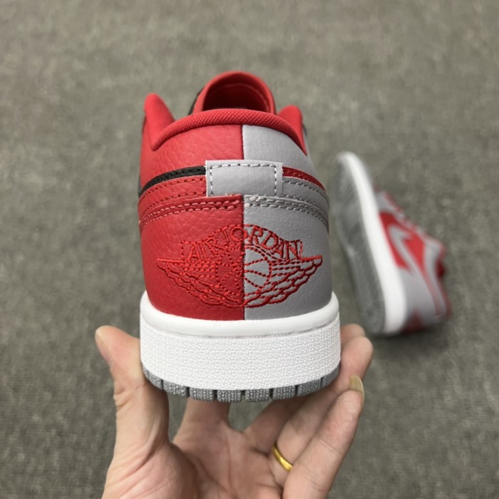 Jordan 1 Low SE Homage Split Gym Red Cement Grey (Women's)