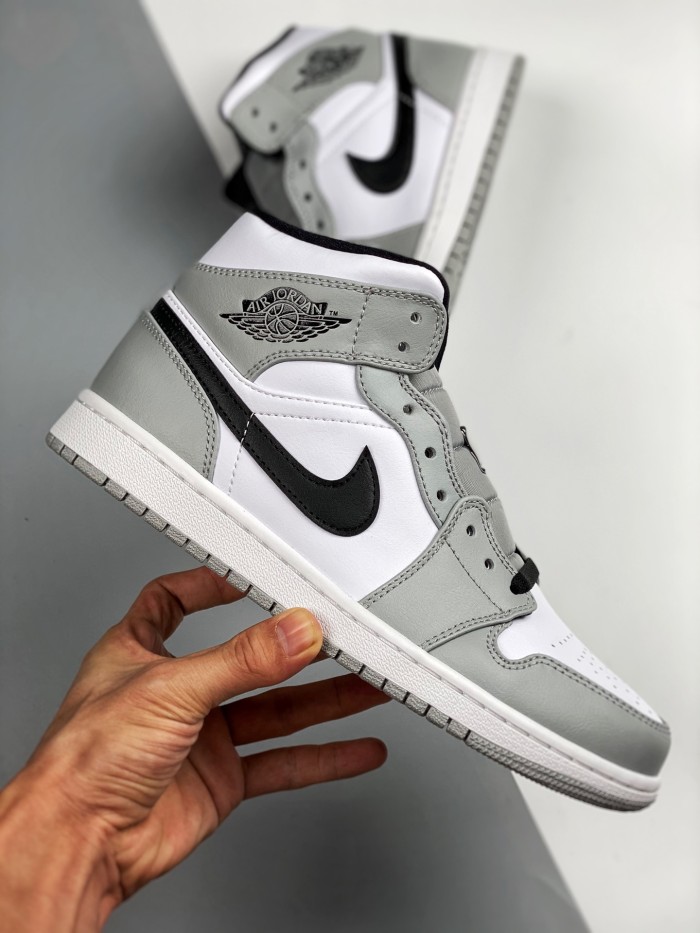 Jordan 1 Mid Light Smoke Grey