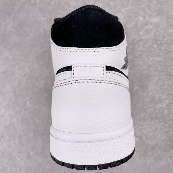 Jordan 1 Mid White Black