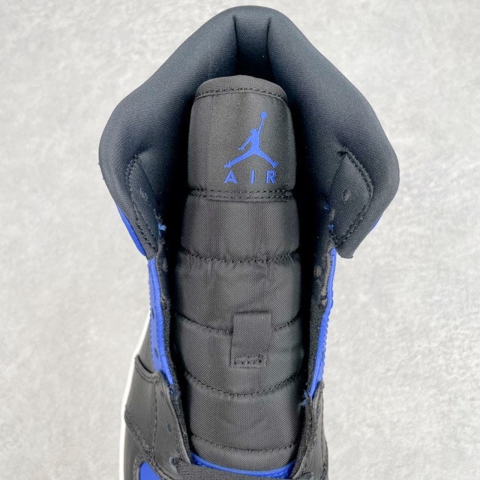 Jordan 1 Mid Hyper Royal Tumbled Leather