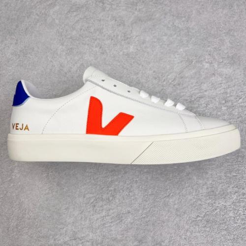 Veja Campo Low Chromefree White Red