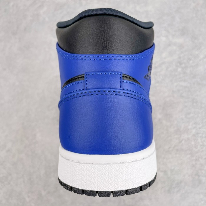 Jordan 1 Mid Hyper Royal Tumbled Leather