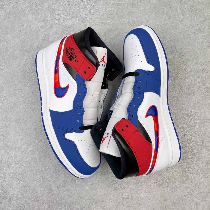 Jordan 1 Mid Multi-Color Swoosh