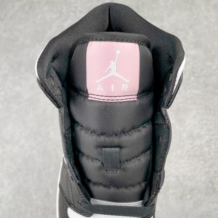 Jordan 1 Mid White Black Light Arctic Pink