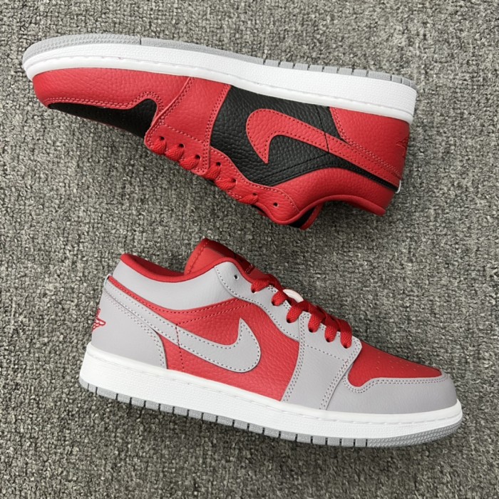 Jordan 1 Low SE Homage Split Gym Red Cement Grey (Women's)