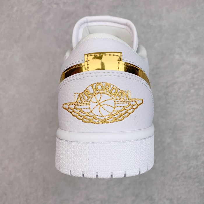 Jordan 1 Low White Metallic Gold (W)