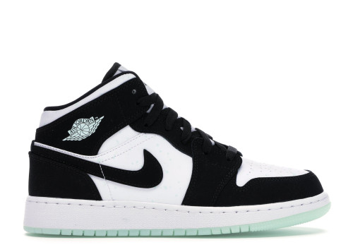 Jordan 1 Mid White Black Teal Tint