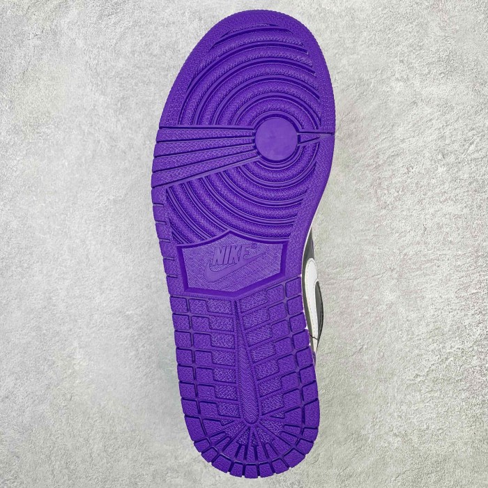 Jordan 1 Low Court Purple Black