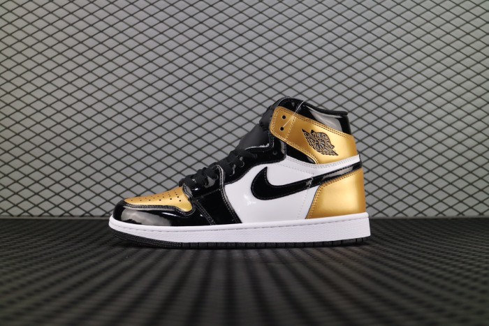 Jordan 1 Retro High NRG Patent Gold Toe