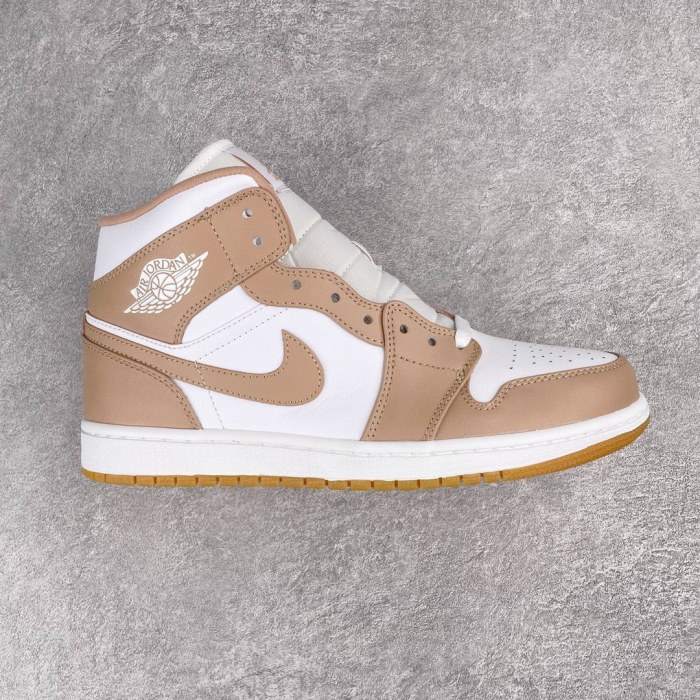 Jordan 1 Mid Tan Gum