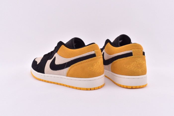 Jordan 1 Low Sail University Gold Black