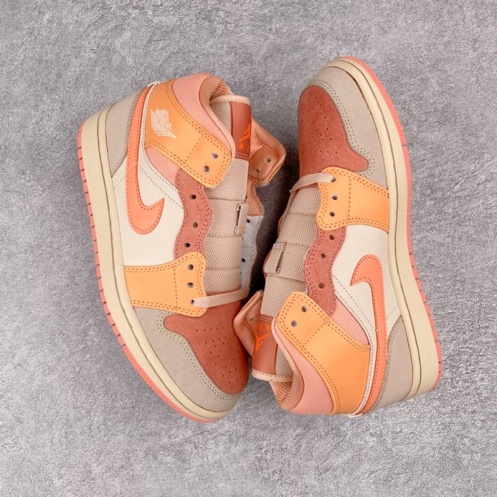 Jordan 1 Mid Apricot Orange