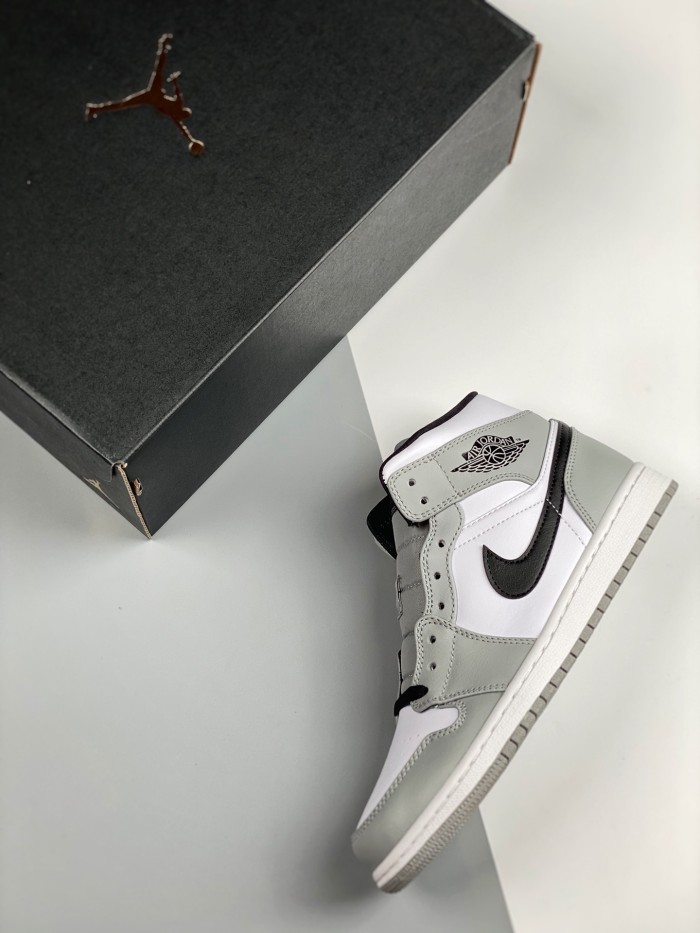 Jordan 1 Mid Light Smoke Grey