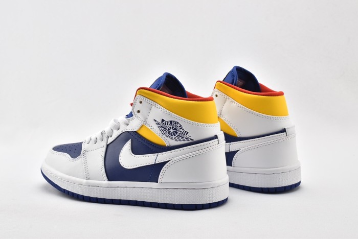 Jordan 1 Mid Royal Blue Laser Yellow