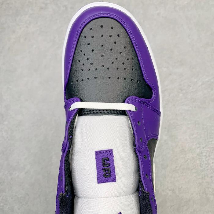 Jordan 1 Low Court Purple Black