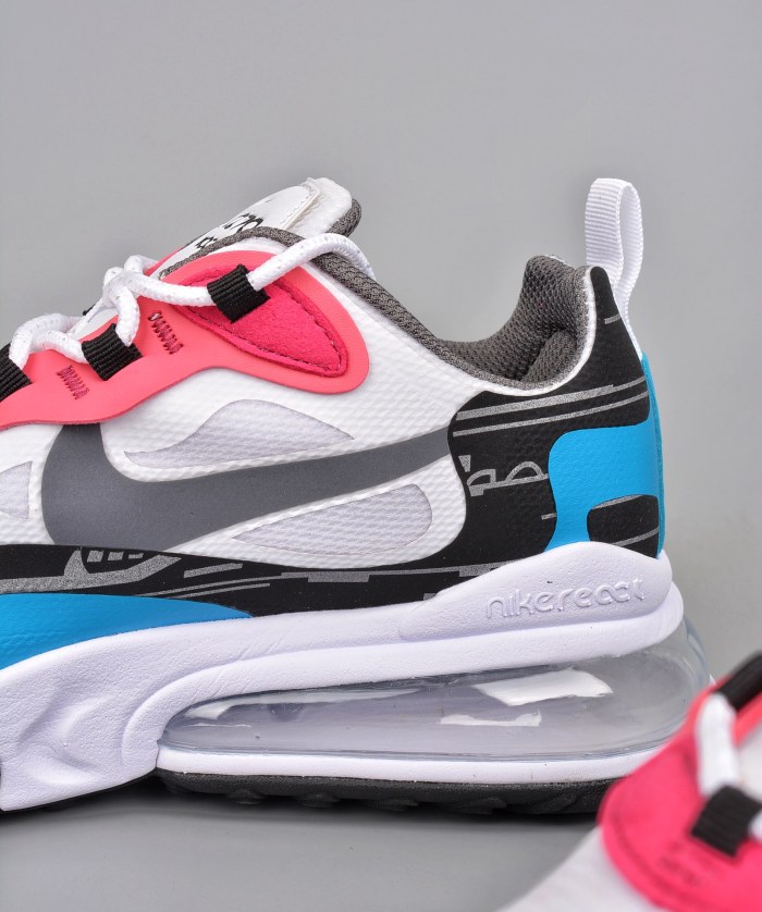 Nike Air Max 270 React Summit White Black Laser Blue
