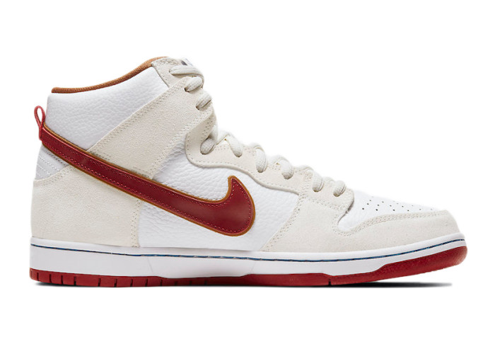 Nike SB Dunk High Sail Bright Crimson