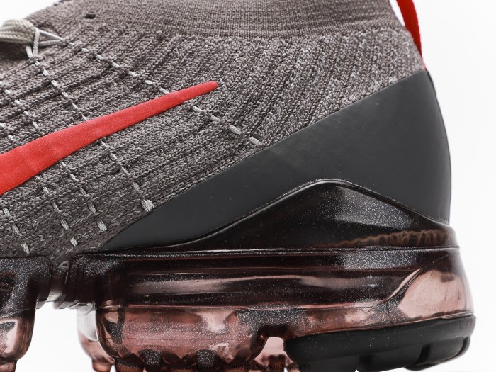 Nike Air VaporMax Flyknit 3 Grey Track Red