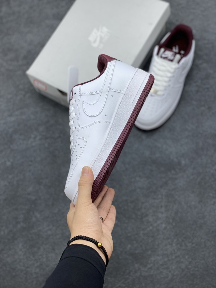 Nike Air Force 1 Low '07 White Dark Beetroot