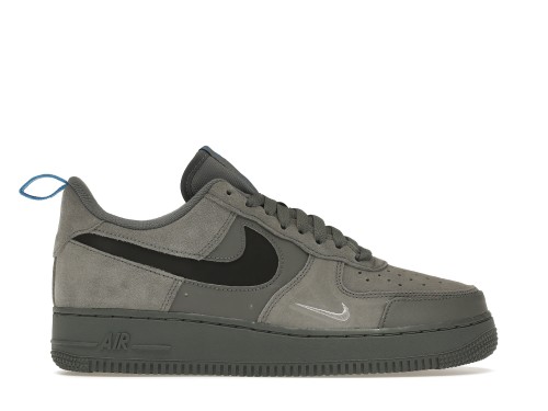 Nike Air Force 1 Low Cut Out Swoosh Grey