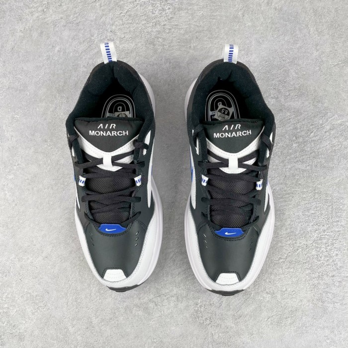 Nike Air Monarch IV Black White Royal Blue