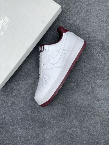 Nike Air Force 1 Low '07 White Dark Beetroot