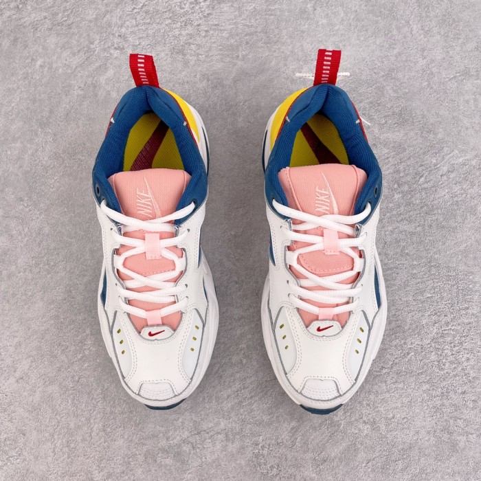 Nike M2K Tekno Blue Force Summit White Chrome Yellow (Women's)