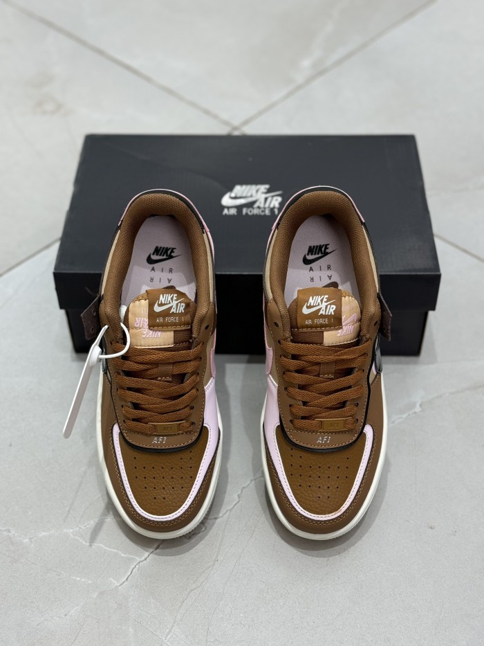 Nike Air Force 1 Low Shadow Light British Tan Pink Foam (Women's)