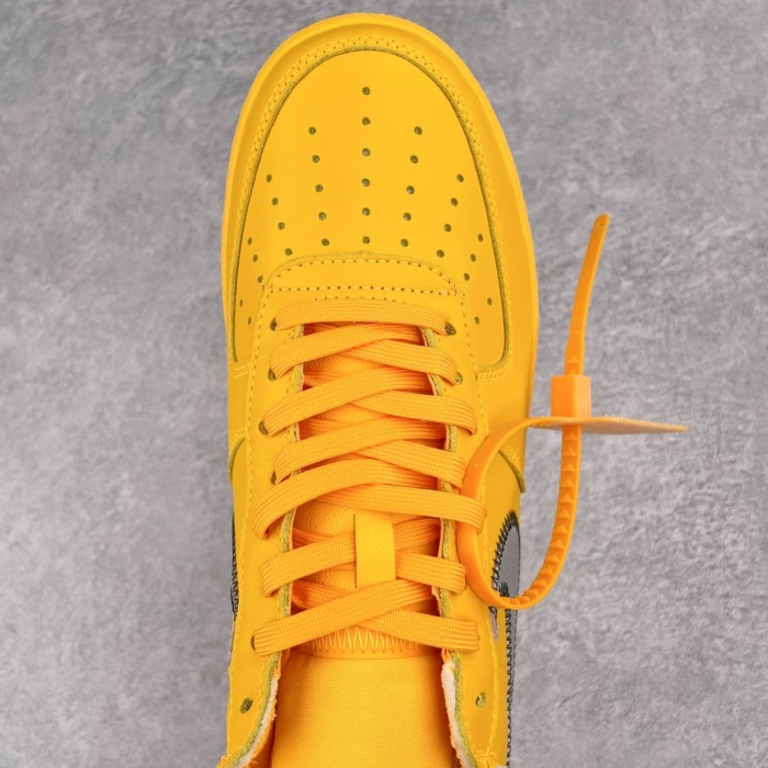 Nike Air Force 1 Low OFF-WHITE University Gold Metallic Silver