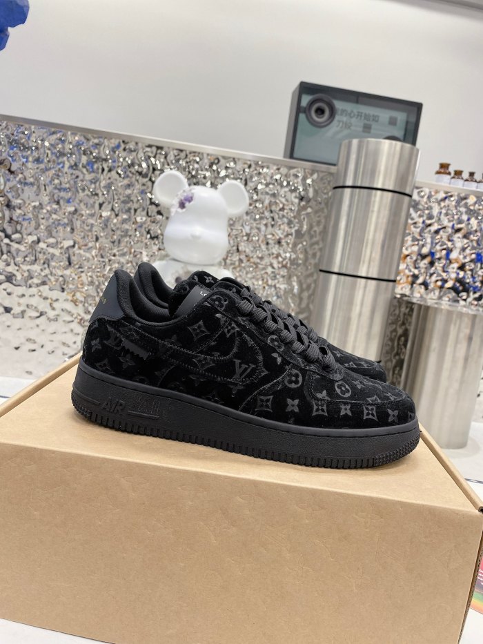 Louis Vuitton Nike Air Force 1 Low By Virgil Abloh Black