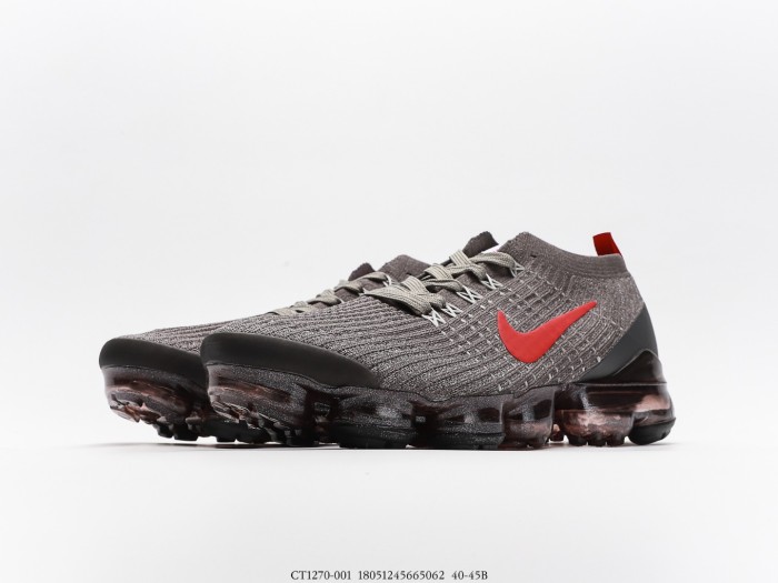 Nike Air VaporMax Flyknit 3 Grey Track Red