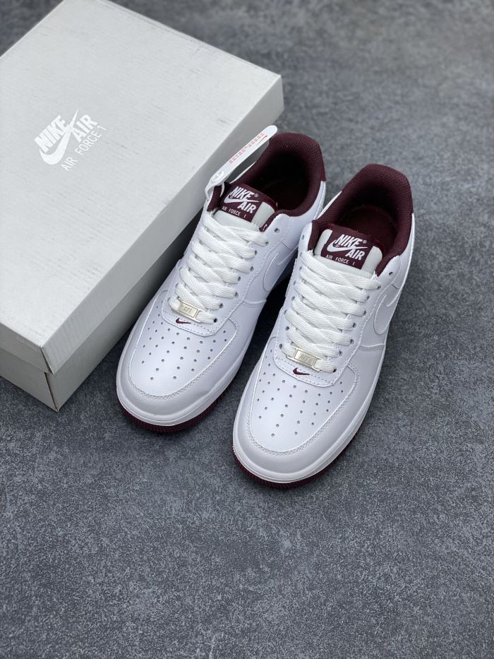 Nike Air Force 1 Low '07 White Dark Beetroot