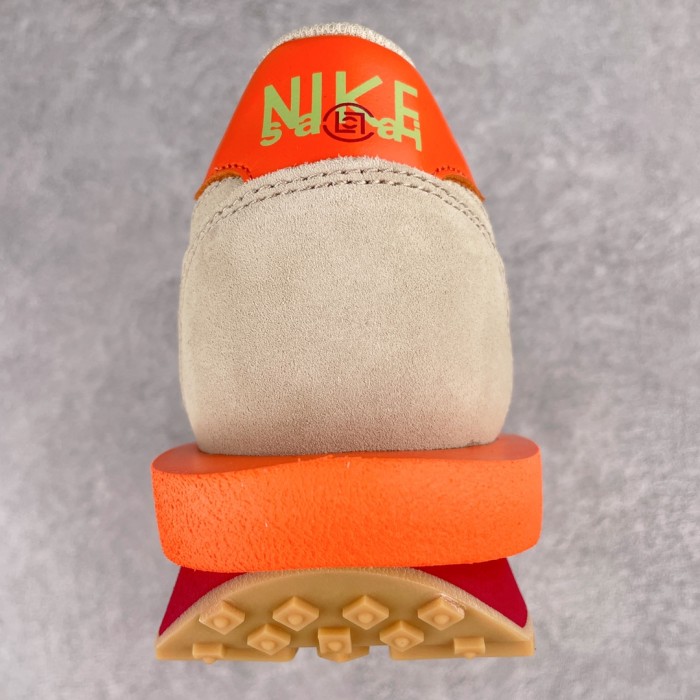 Nike LD Waffle sacai CLOT Kiss of Death Net Orange Blaze