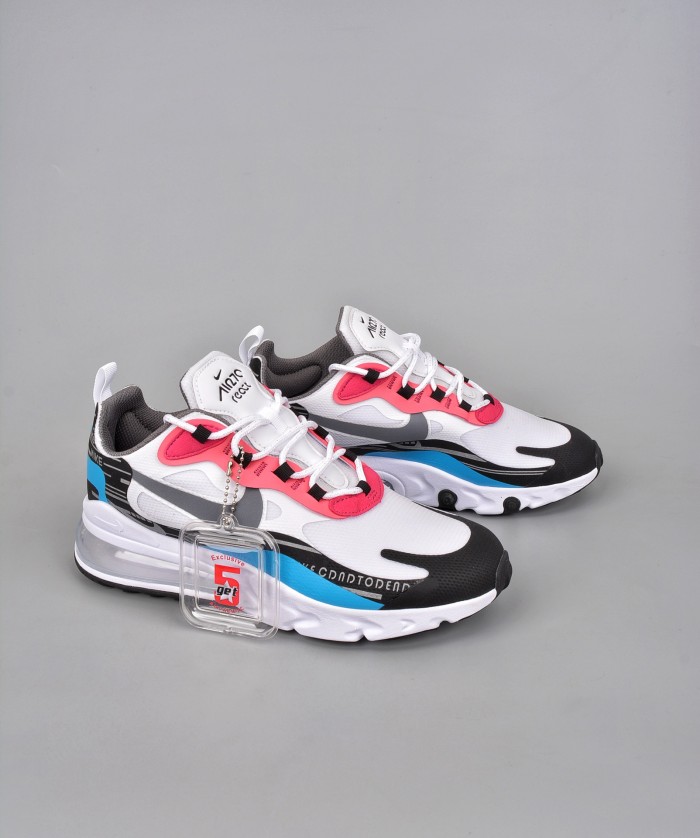 Nike Air Max 270 React Summit White Black Laser Blue
