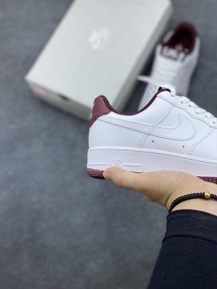 Nike Air Force 1 Low '07 White Dark Beetroot