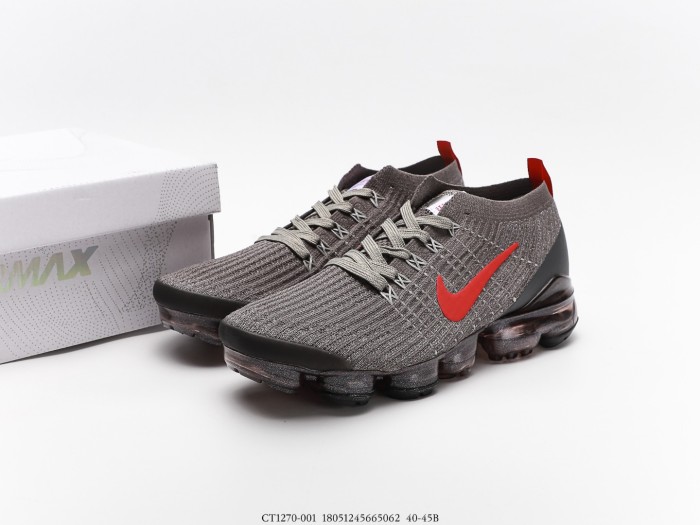 Nike Air VaporMax Flyknit 3 Grey Track Red