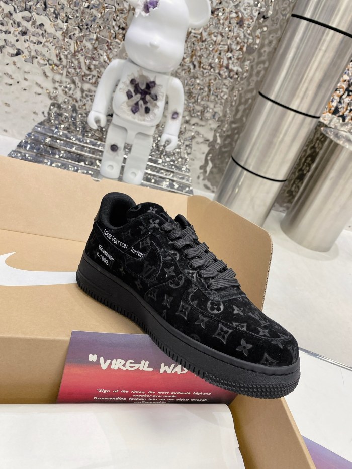 Louis Vuitton Nike Air Force 1 Low By Virgil Abloh Black
