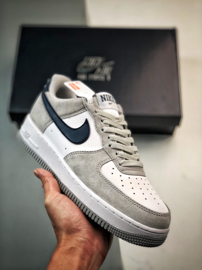 Nike Air Force 1 Low '07 Light Smoke Grey Midnight Navy