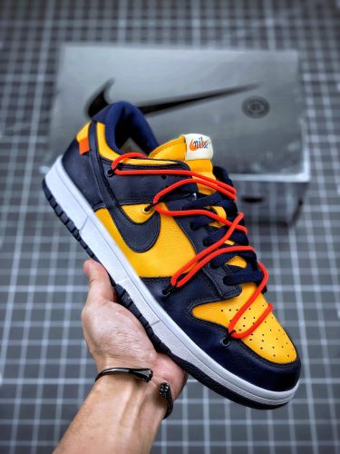 Nike Dunk Low Off-White University Gold Midnight Navy