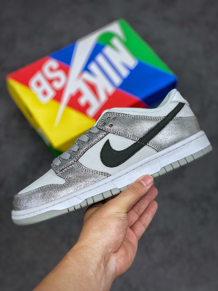 Nike Dunk Low Golden Gals Metallic Silver (W)
