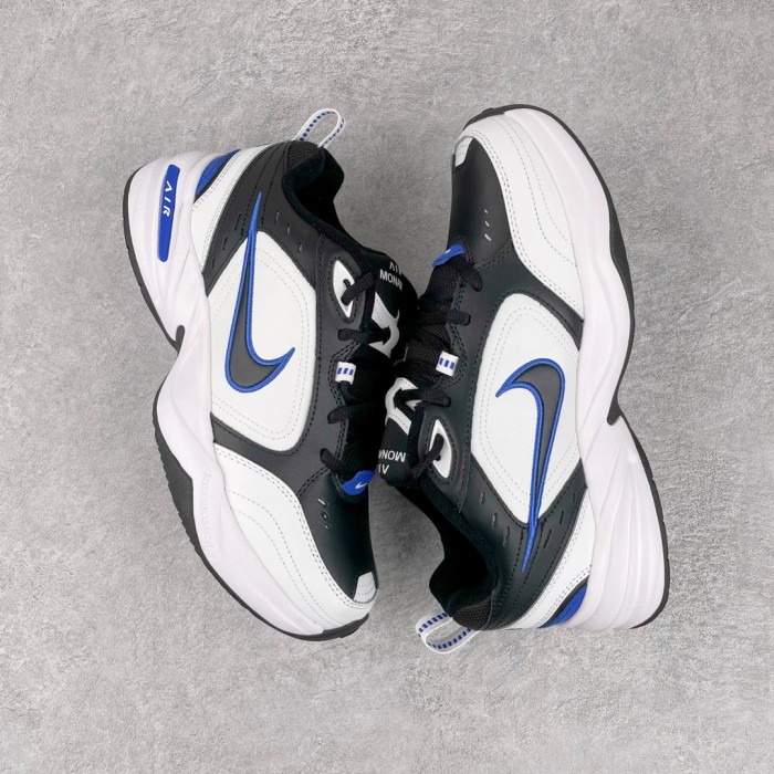 Nike Air Monarch IV Black White Royal Blue