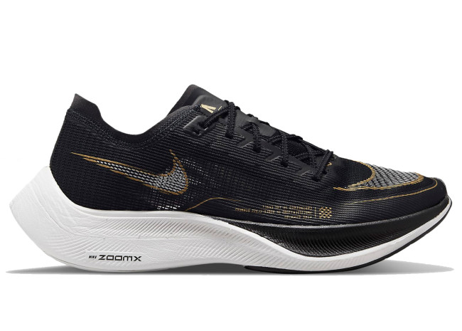 Nike ZoomX Vaporfly NEXT% 2 Black Metallic Gold Coin