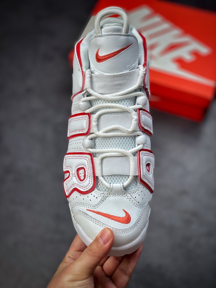 Nike Air More Uptempo White Varsity Red Outline (2018/2021)