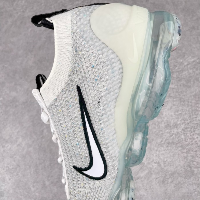 Nike Air VaporMax 2021 FK White Black Metallic Silver