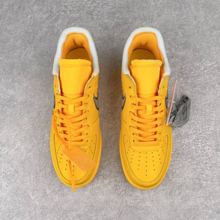 Nike Air Force 1 Low OFF-WHITE University Gold Metallic Silver