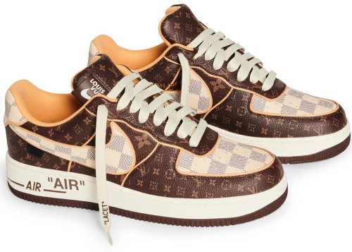 Nike Air Force 1 Low Louis Vuitton Monogram Brown Damier Azur