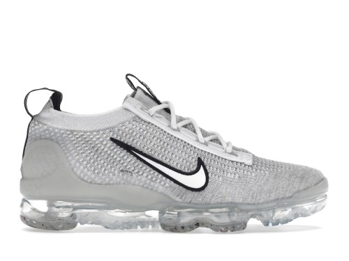 Nike Air VaporMax 2021 FK White Black Metallic Silver